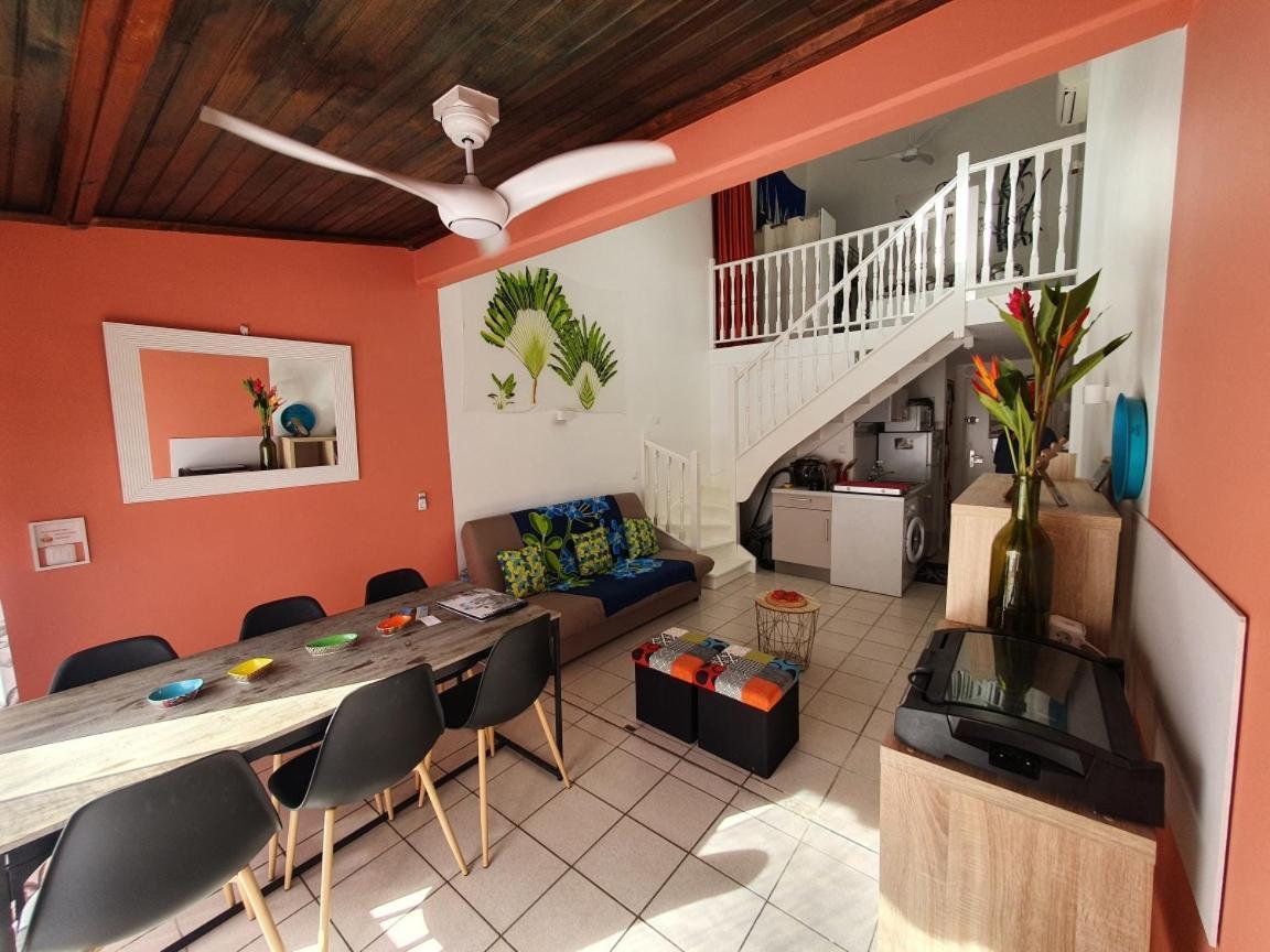 Appartement Ker-Eol Residence Canouan Sainte-Anne Avec Piscine Exterior foto